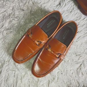 Men's Van Heusen pre-owned Memory Foam Brown Loafers Slip on Shoes Size 10.5